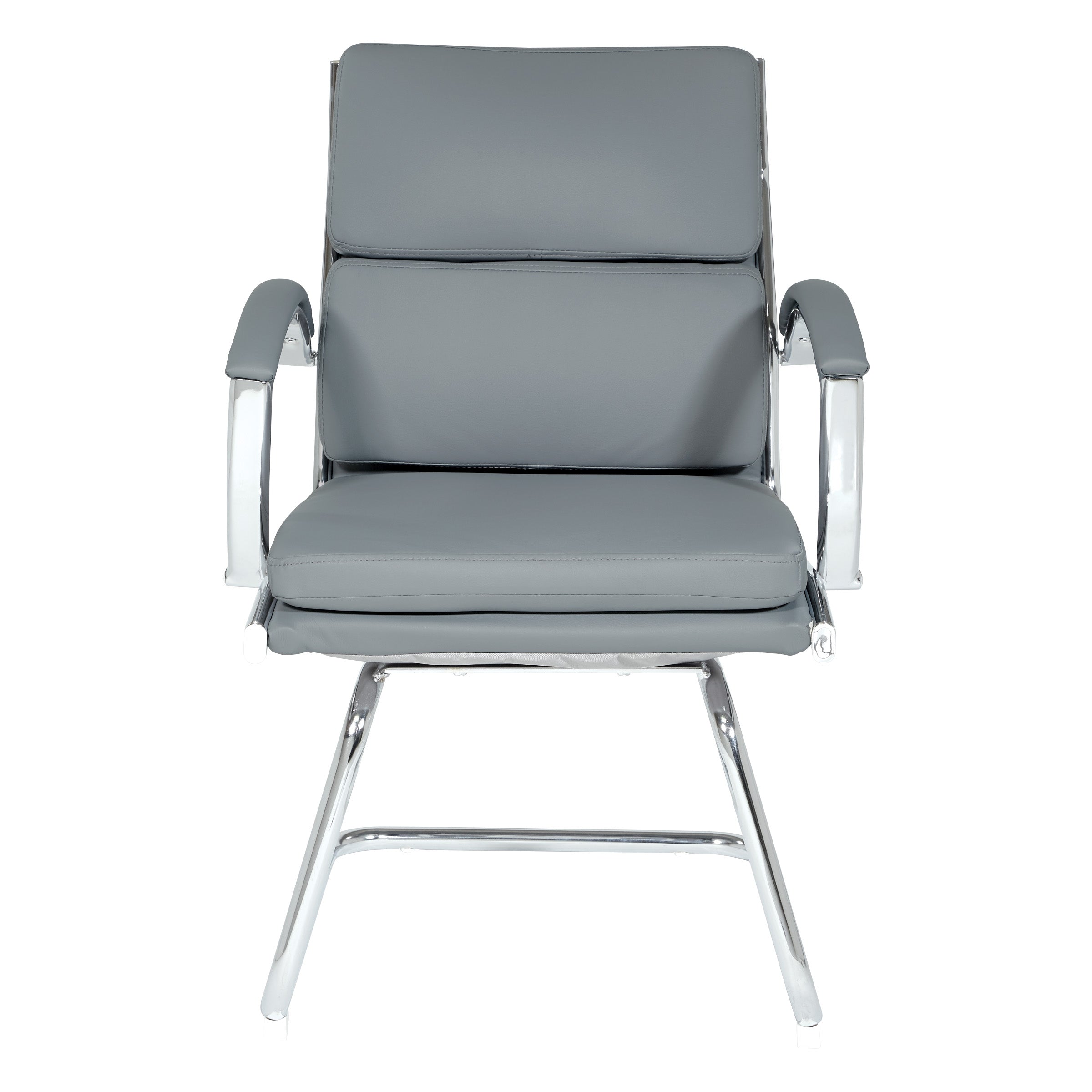 Mid-Back Faux Lthr Visitor's Chair